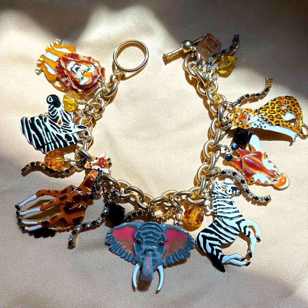 Lunch at the Ritz Jungle Theme Bracelet